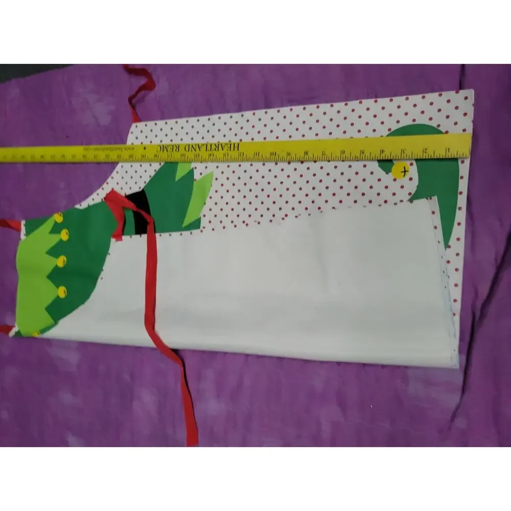 Heavy Rubber Vinyl Nice Elf Kitchen Craft Apron Excellent